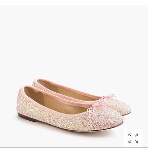 sparkly flats like “Evie” JCrew ballet slipper!